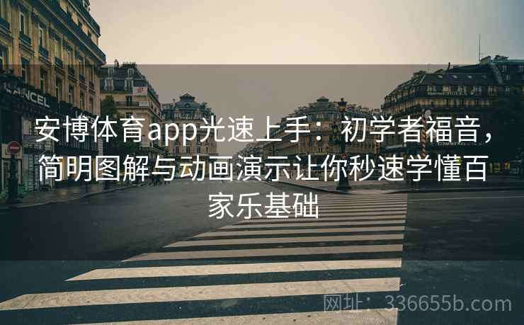 安博体育app光速上手：初学者福音，简明图解与动画演示让你秒速学懂百家乐基础